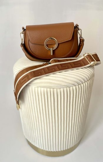Tracolla jacquard a righe