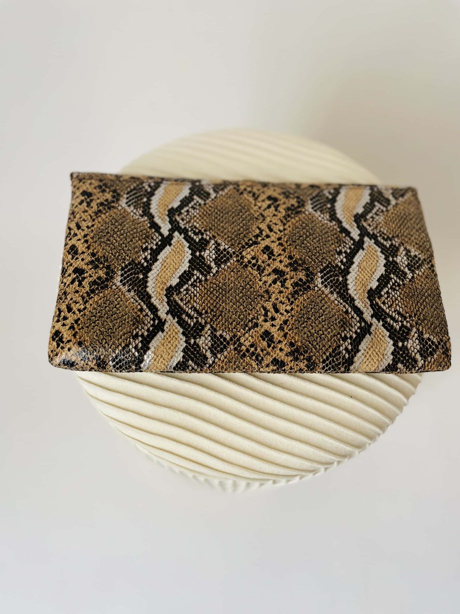 Borsa a spalla in ecopelle animalier