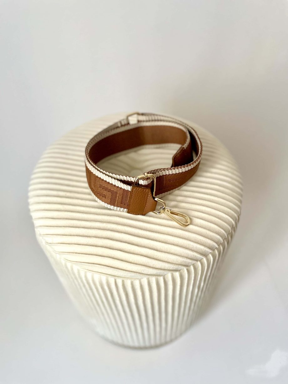 Tracolla jacquard a righe