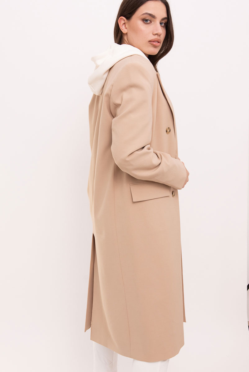 Cappotto oversize col. cappuccino