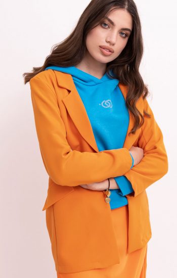 Blazer aperto col. orange