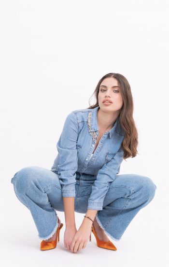 Camicia denim gioiello