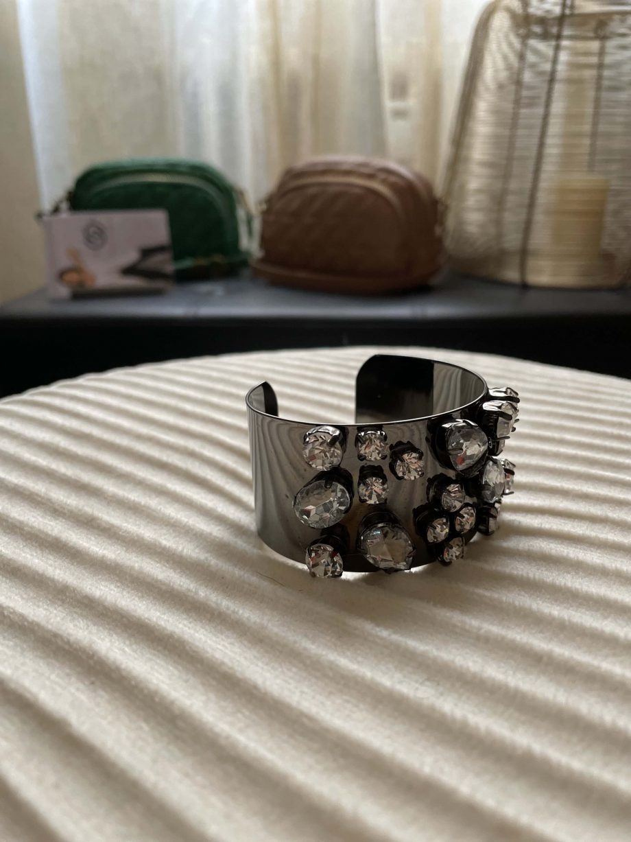 Bracciale rigido con strass crystal