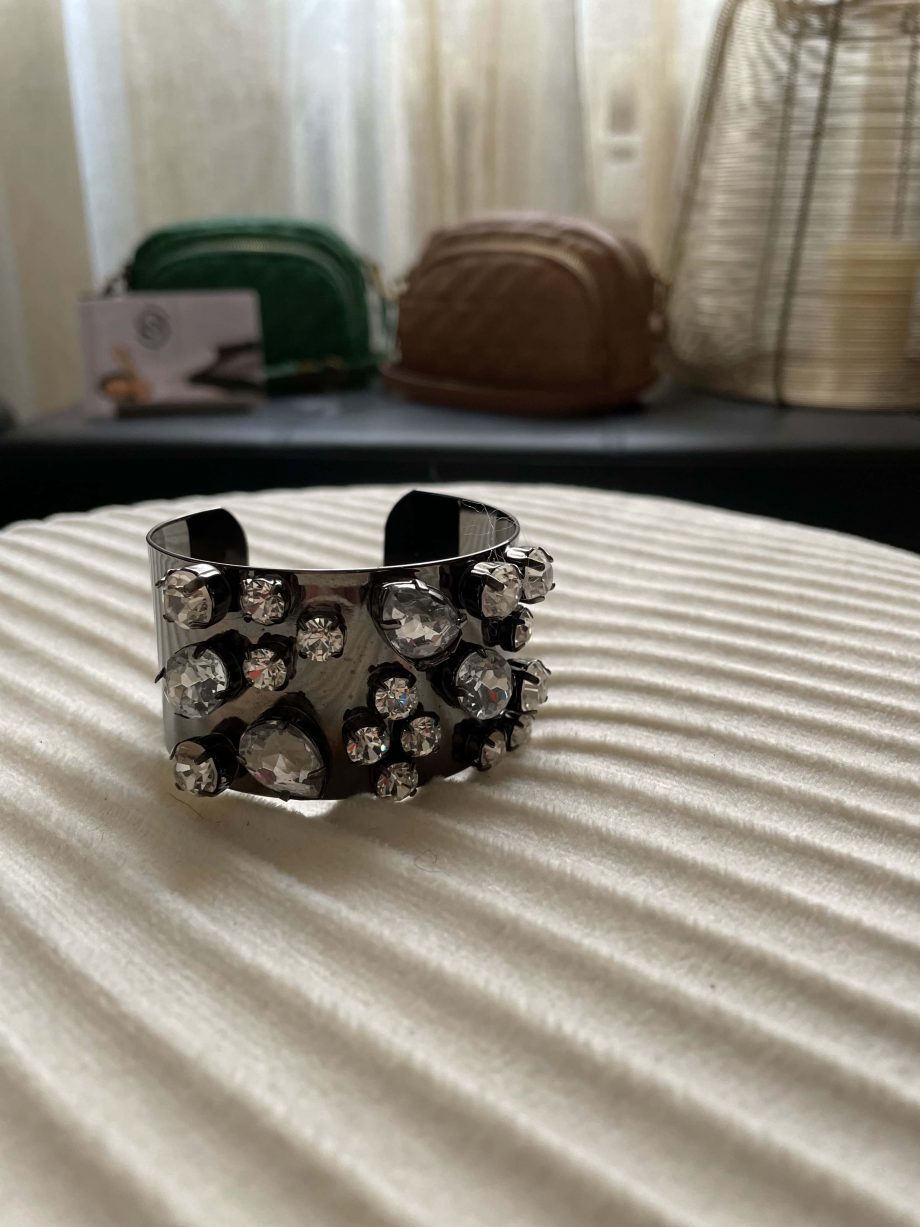 Bracciale rigido con strass crystal