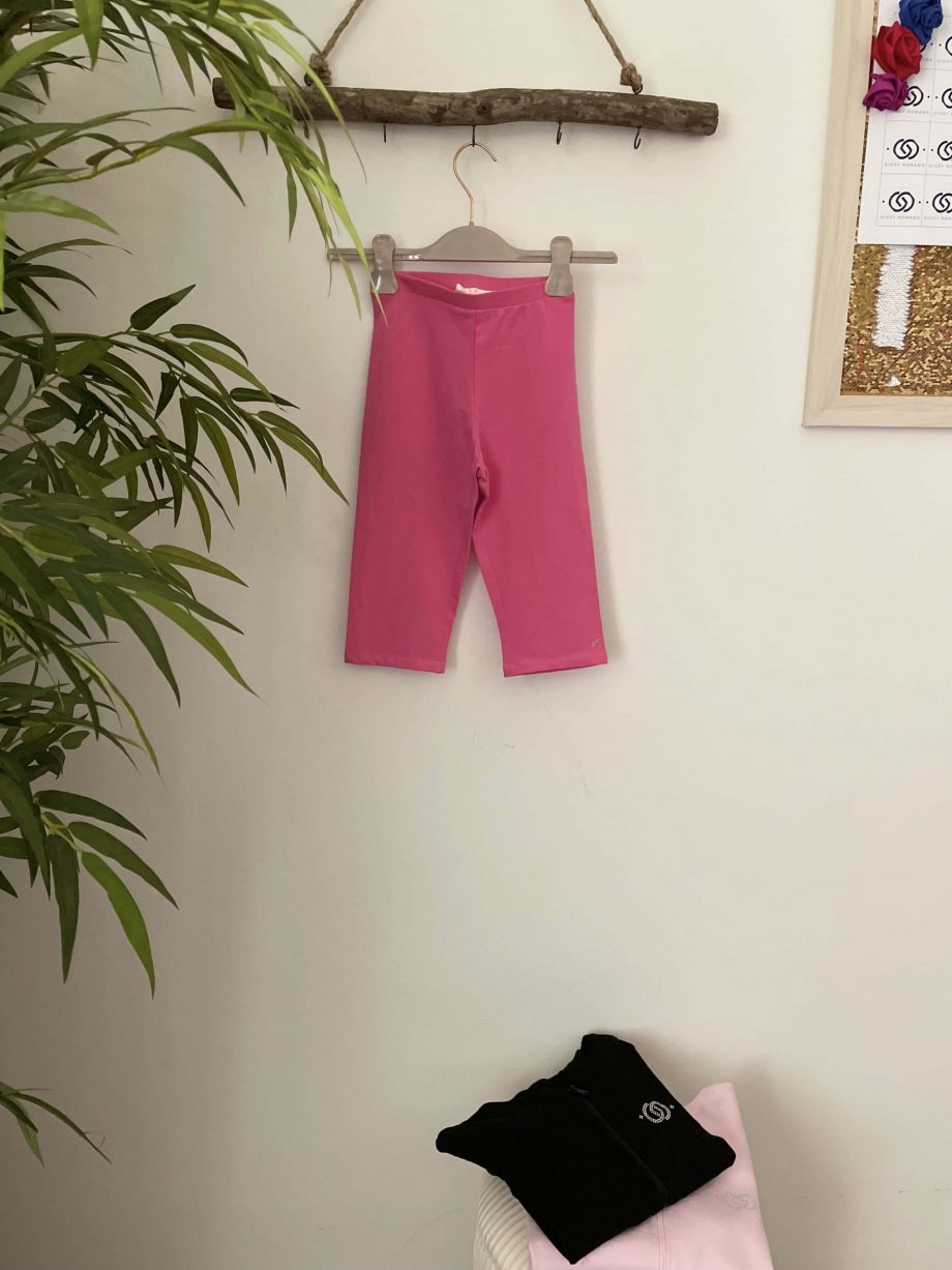 Leggings corto girl col. pink con applicazione stella
