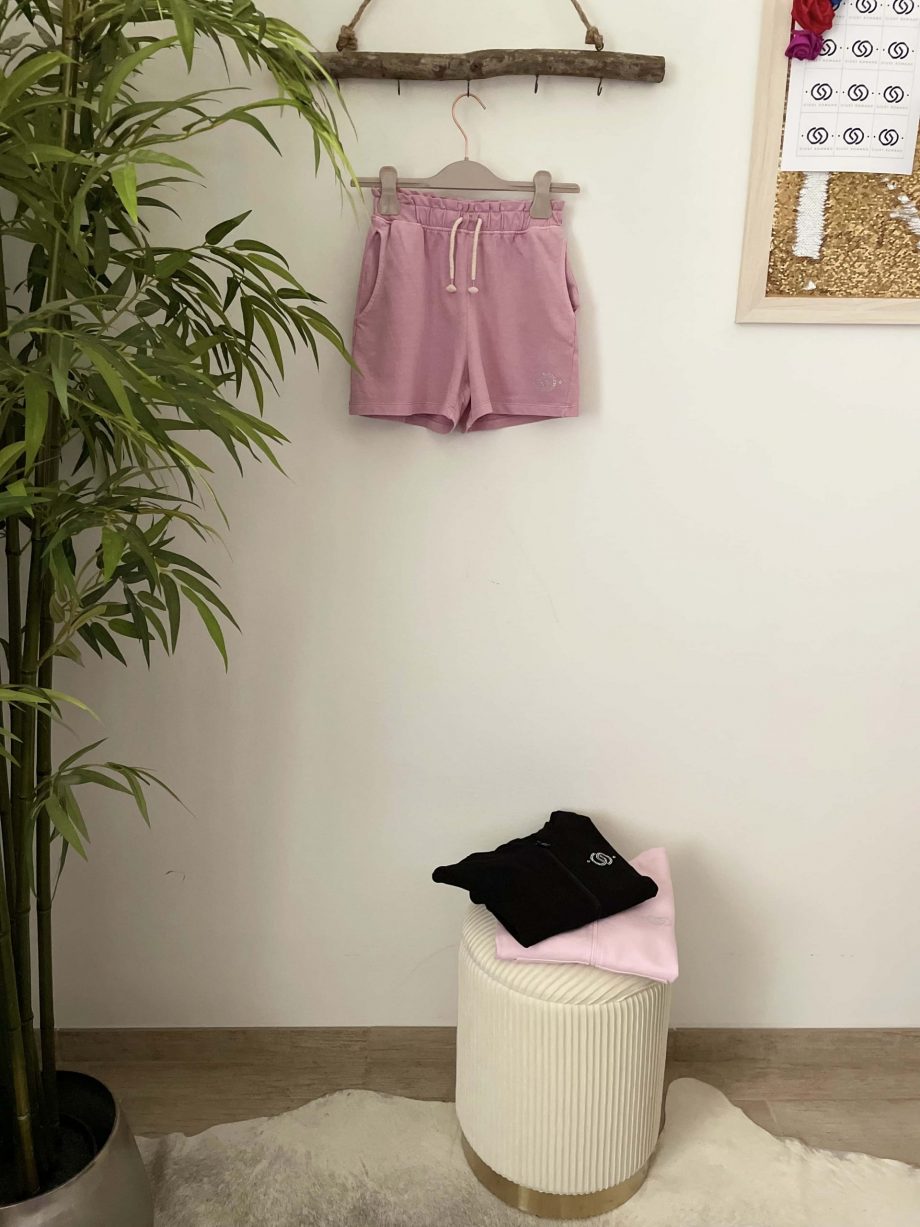 Bermuda girl col. light pink con logo