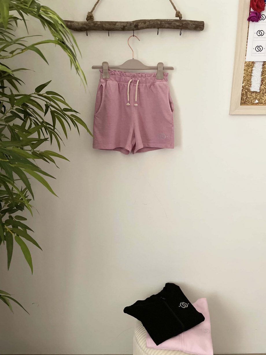Bermuda girl col. light pink con logo