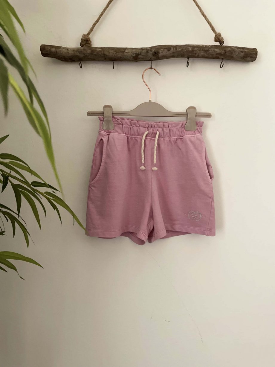Bermuda girl col. light pink con logo