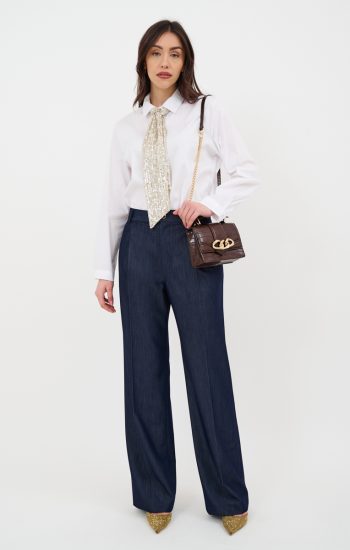 Camicia in popeline con cravatta
