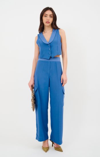Gilet sartoriale con collo smocking (completo)