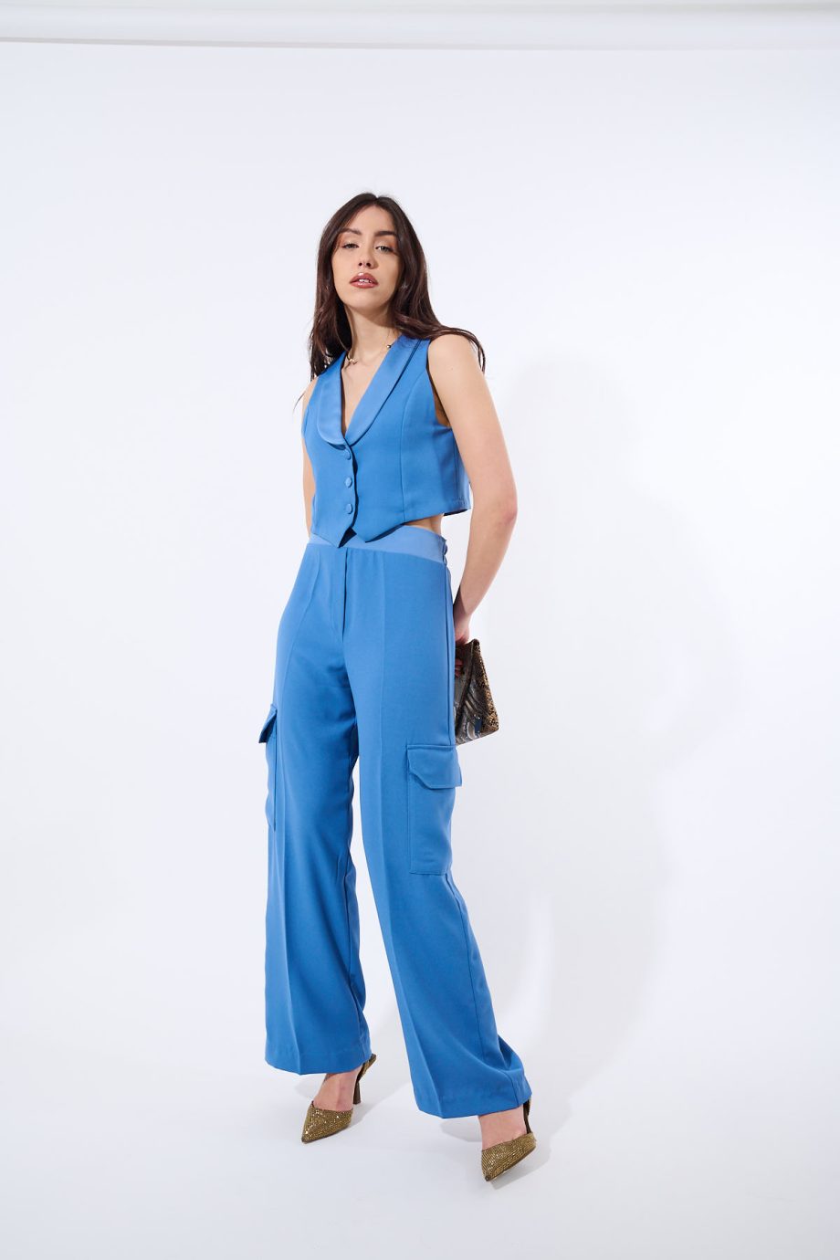 Gilet sartoriale con collo smocking (completo)
