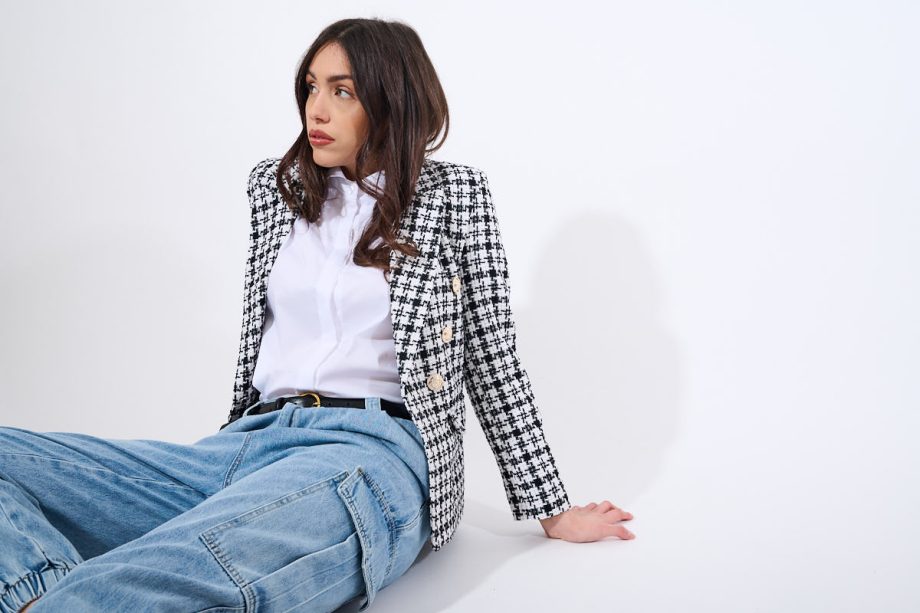 Pantalone cargo denim