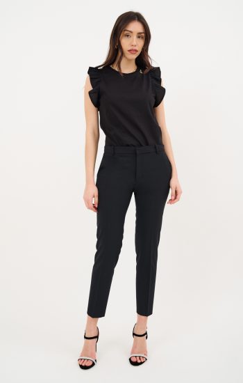 T-shirt con maniche in popeline