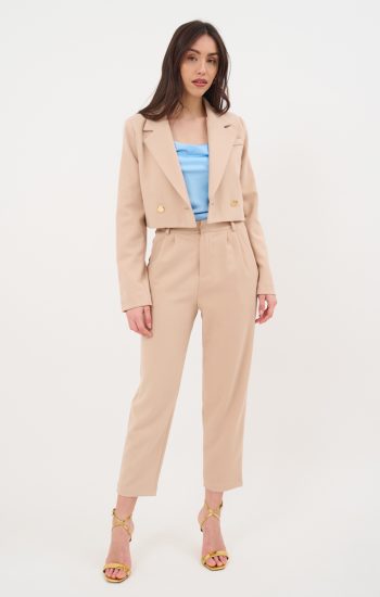 Top gioiello in satin
