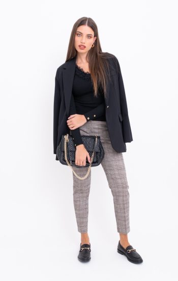 Maglia a "V" con pizzo (sottogiacca)