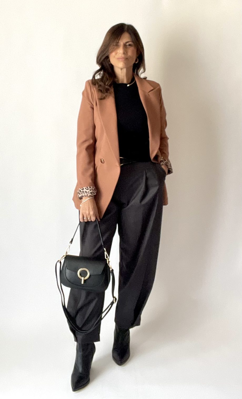Blazer sfiancato con fodera a contrasto var. mou