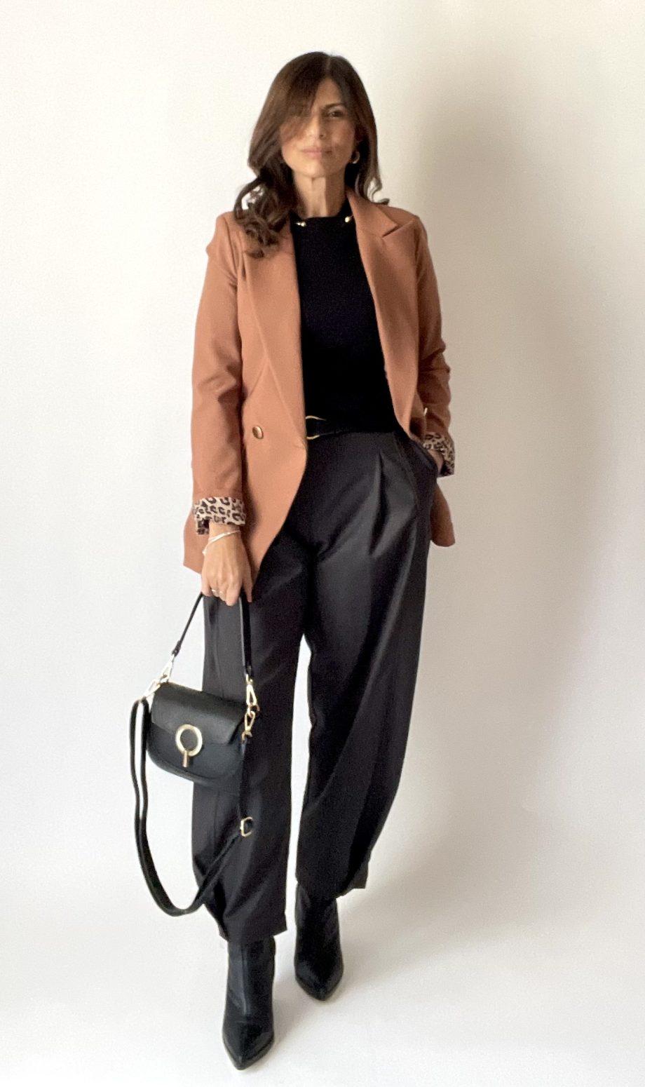 Blazer sfiancato con fodera a contrasto var. mou
