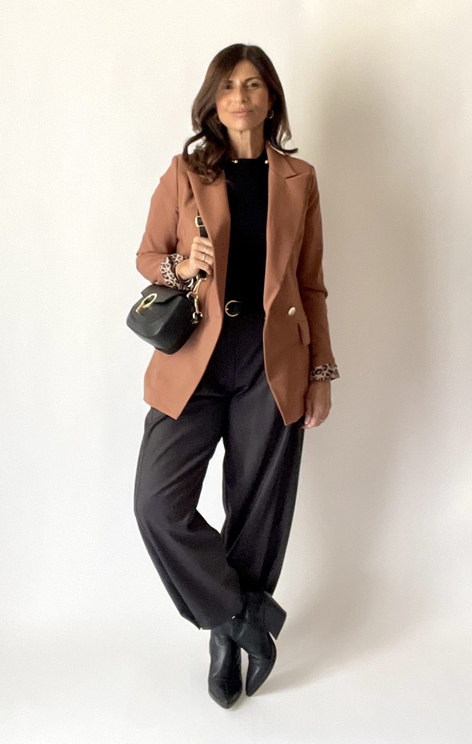 Blazer sfiancato con fodera a contrasto var. mou