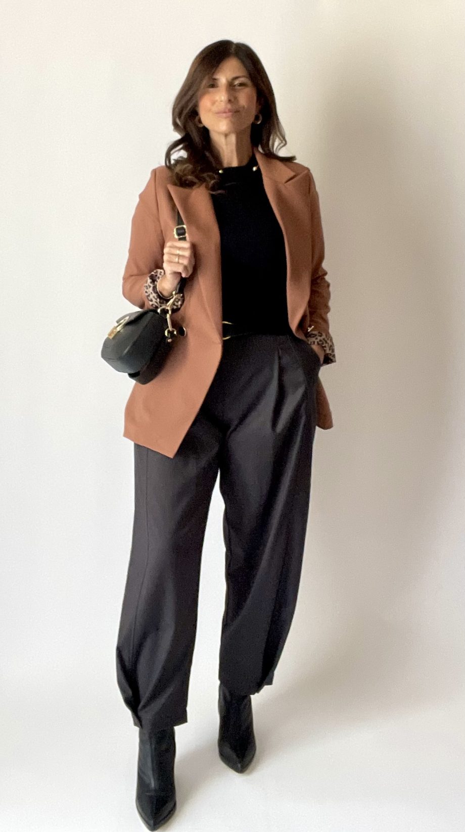 Blazer sfiancato con fodera a contrasto var. mou