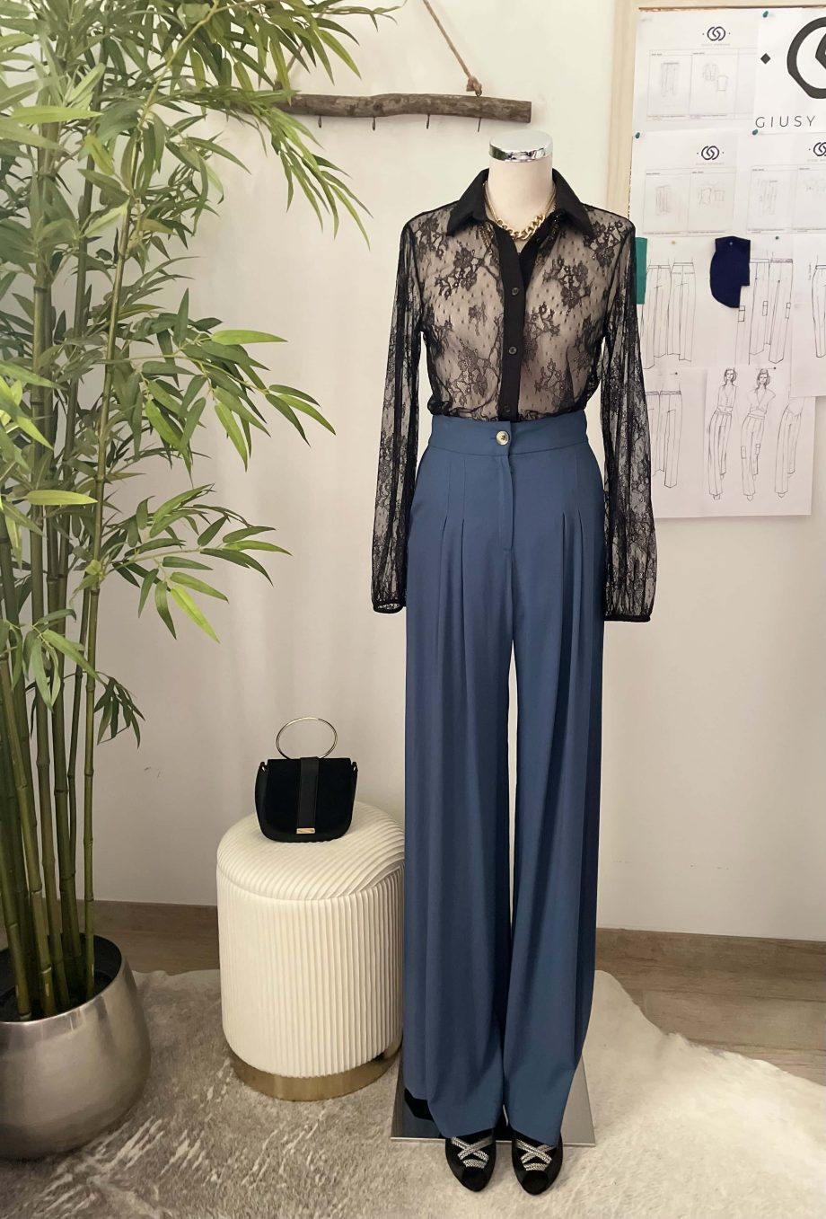 Mod. Chiara: pantalone sartoriale limited edition