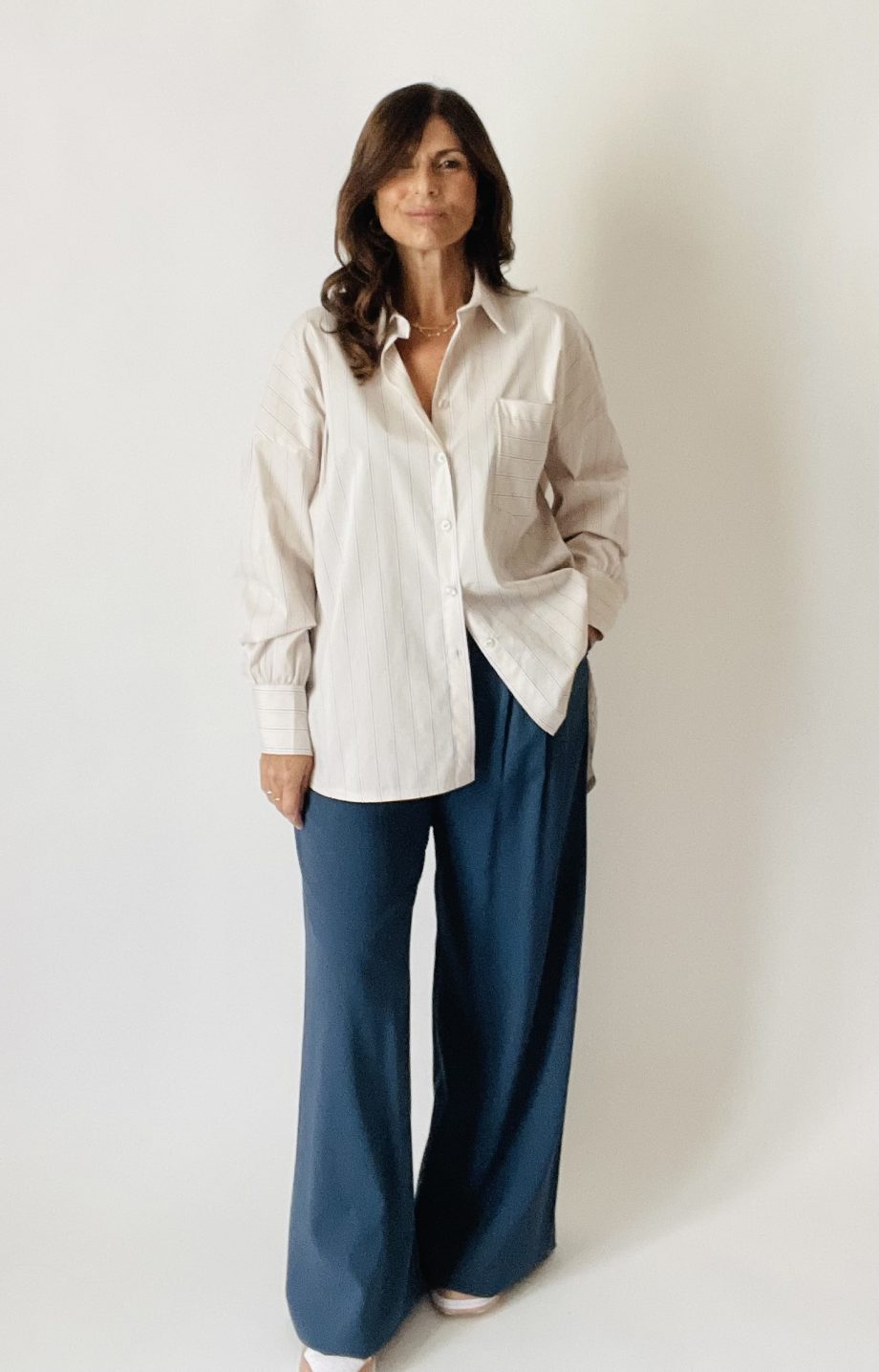 Camicia oversize a righe
