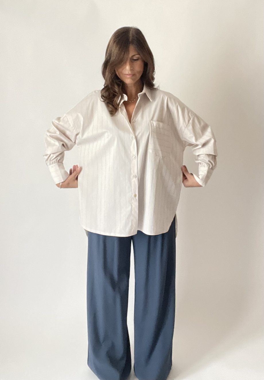 Camicia oversize a righe