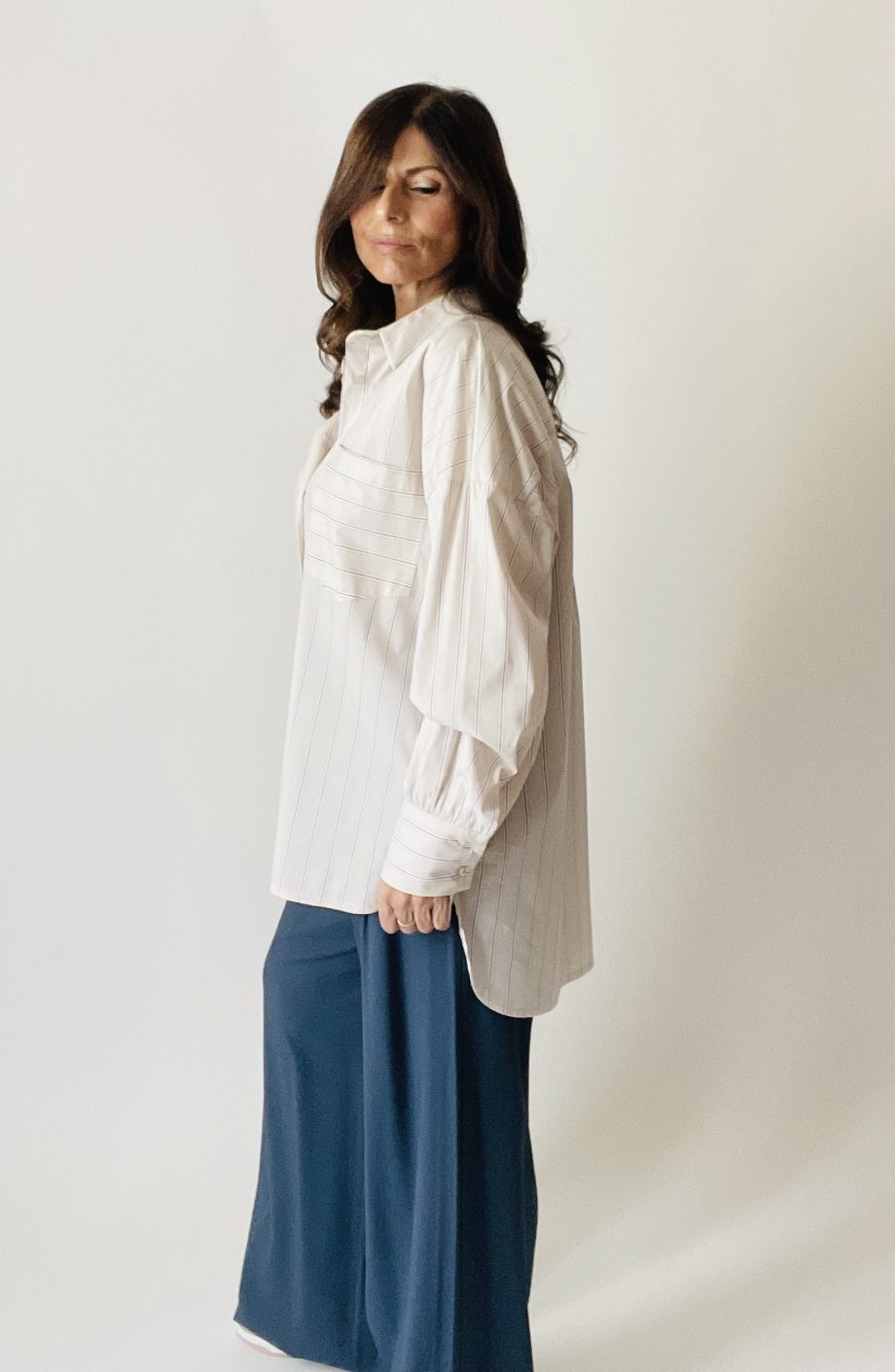 Camicia oversize a righe
