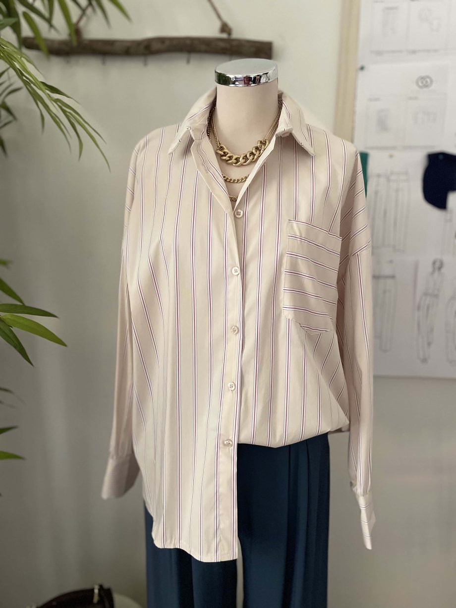 Camicia oversize a righe