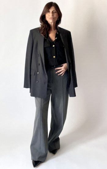 Camicia oversize con tasche col. nero