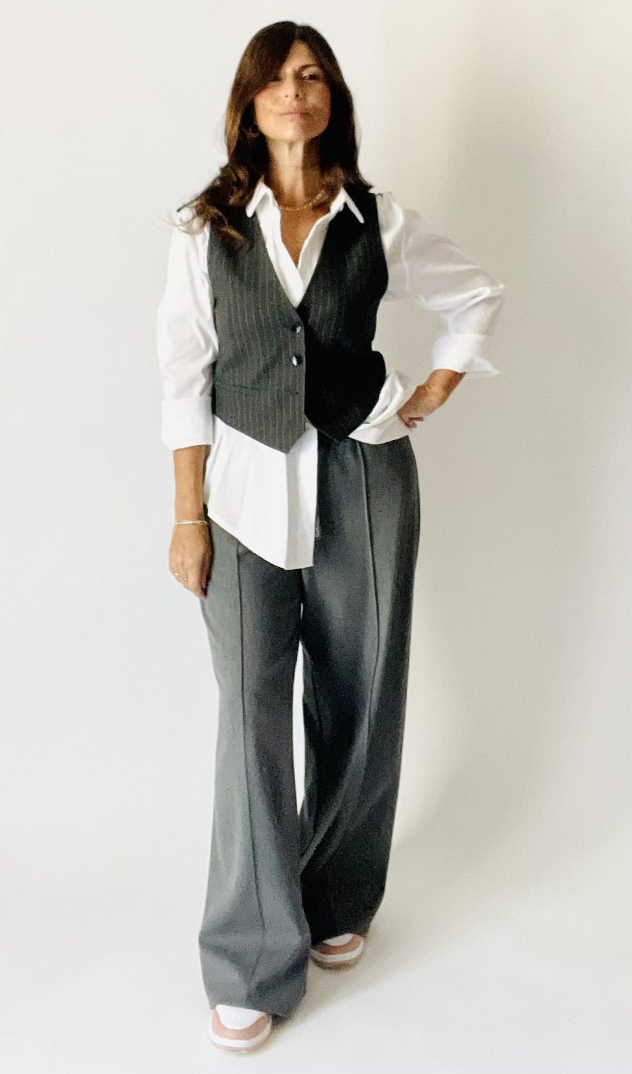 Camicia in popeline col. bianco