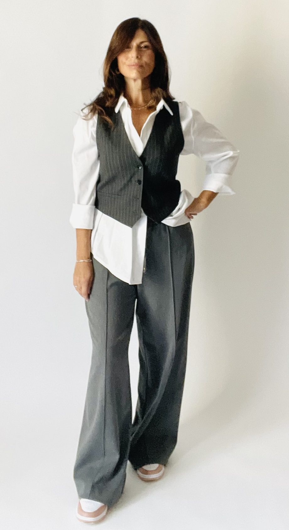 Camicia in popeline col. bianco