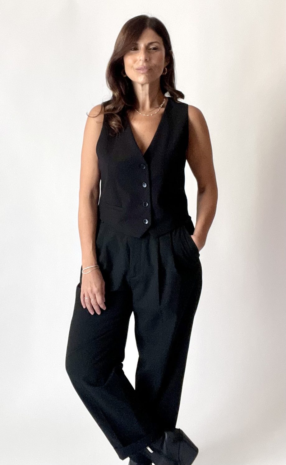 Gilet sartoriale col. nero