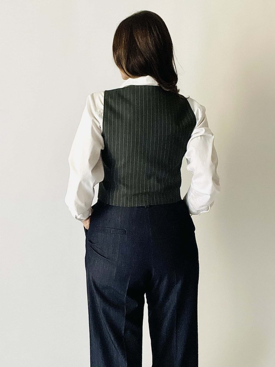 Gilet sartoriale gessato