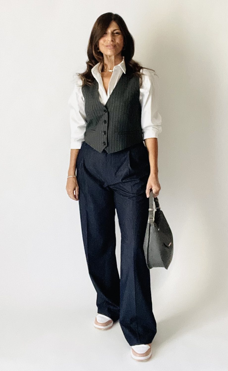 Gilet sartoriale gessato