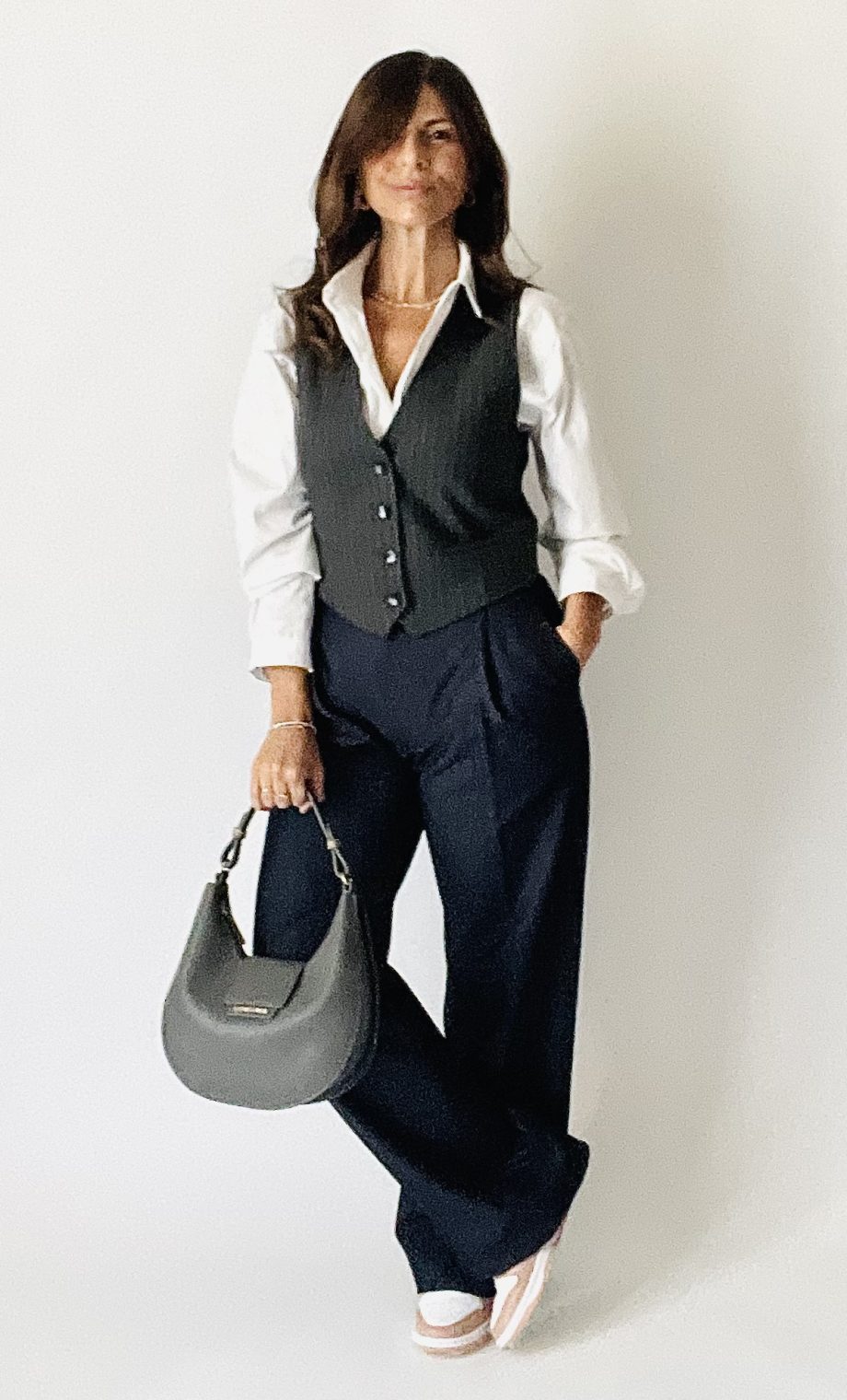 Gilet sartoriale gessato