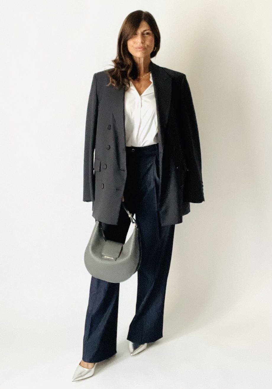 Mod. Michela: pantalone sartoriale dritto in denim