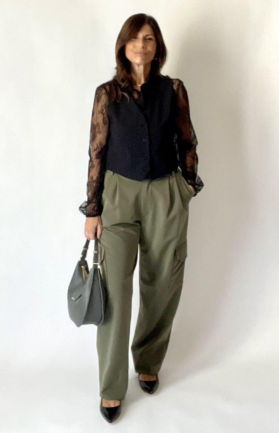 Mod. Lola: pantalone sartoriale cargo