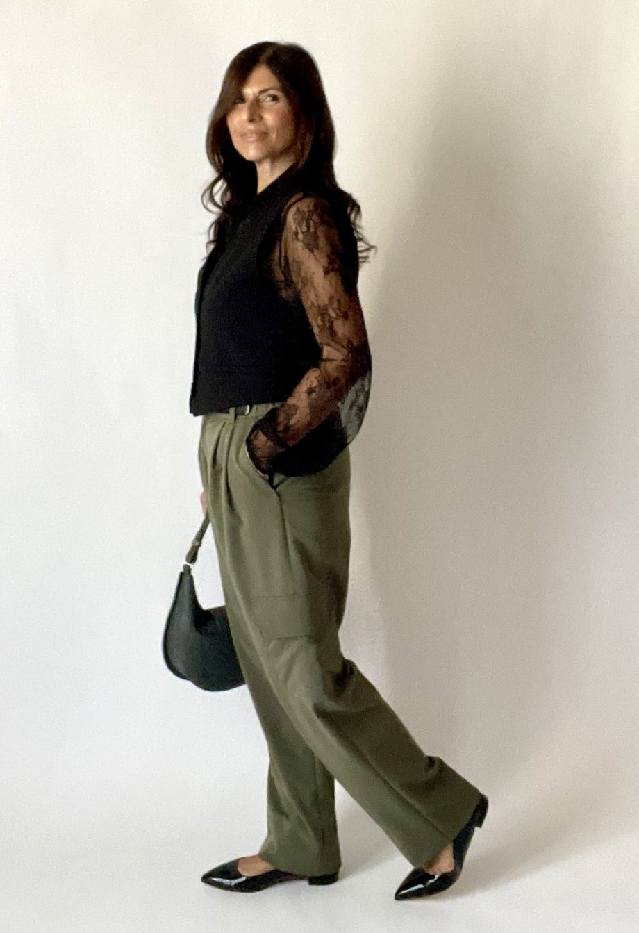 Mod. Lola: pantalone sartoriale cargo