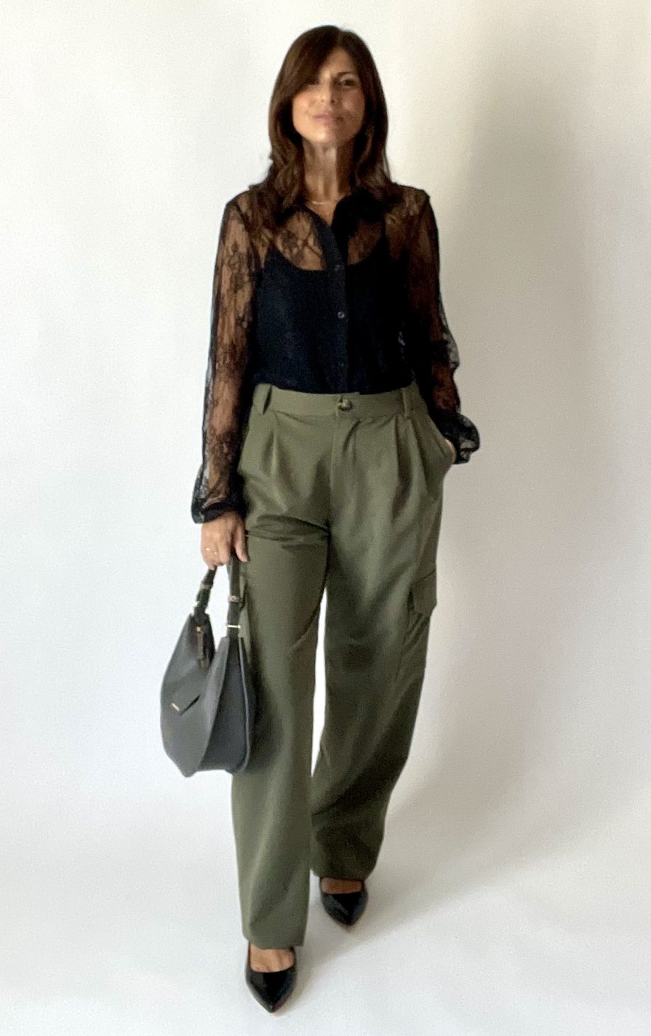 Mod. Lola: pantalone sartoriale cargo