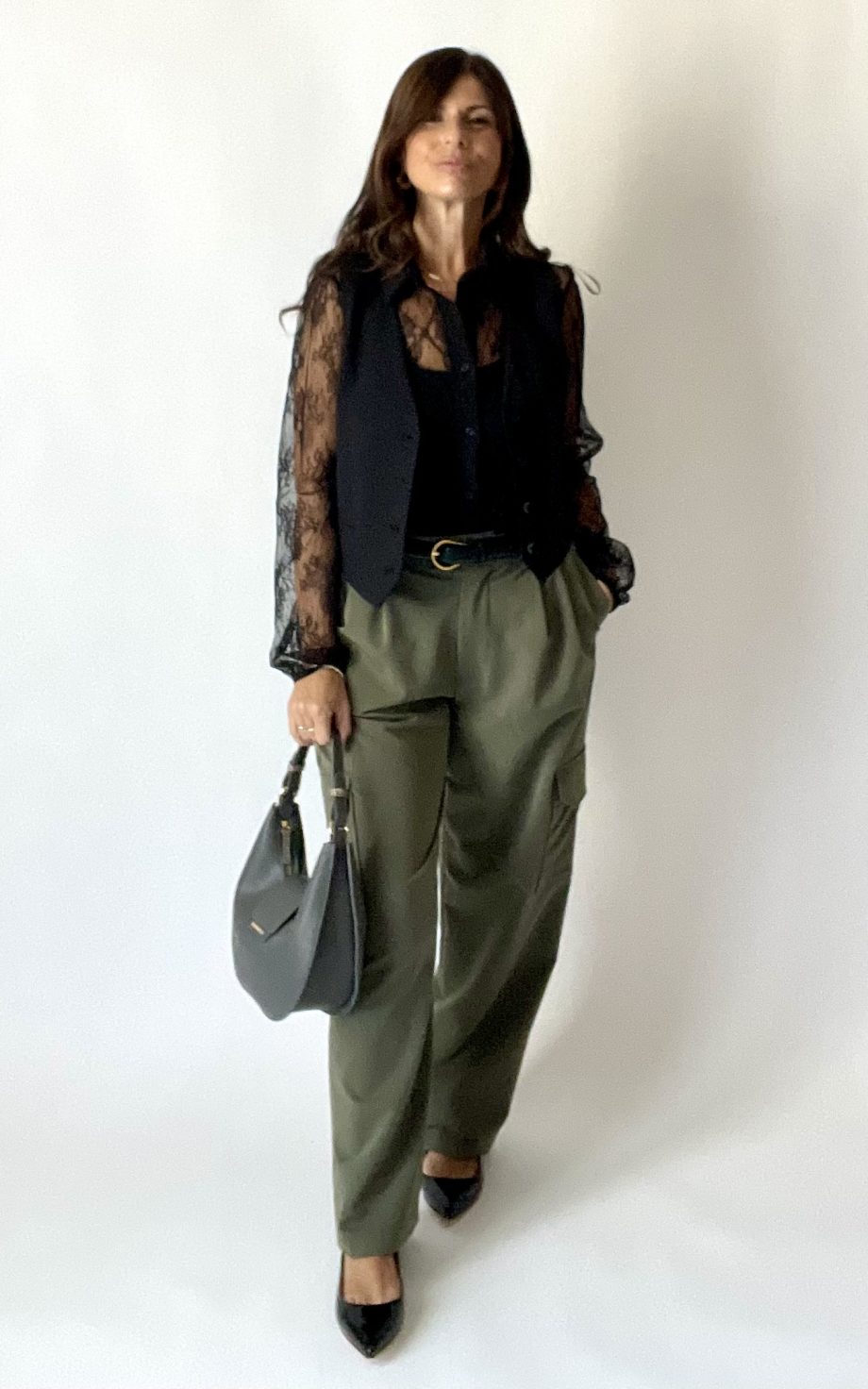 Mod. Lola: pantalone sartoriale cargo