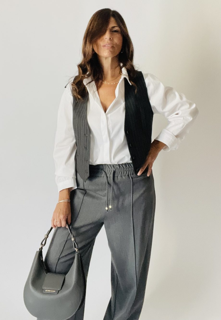Camicia in popeline col. bianco