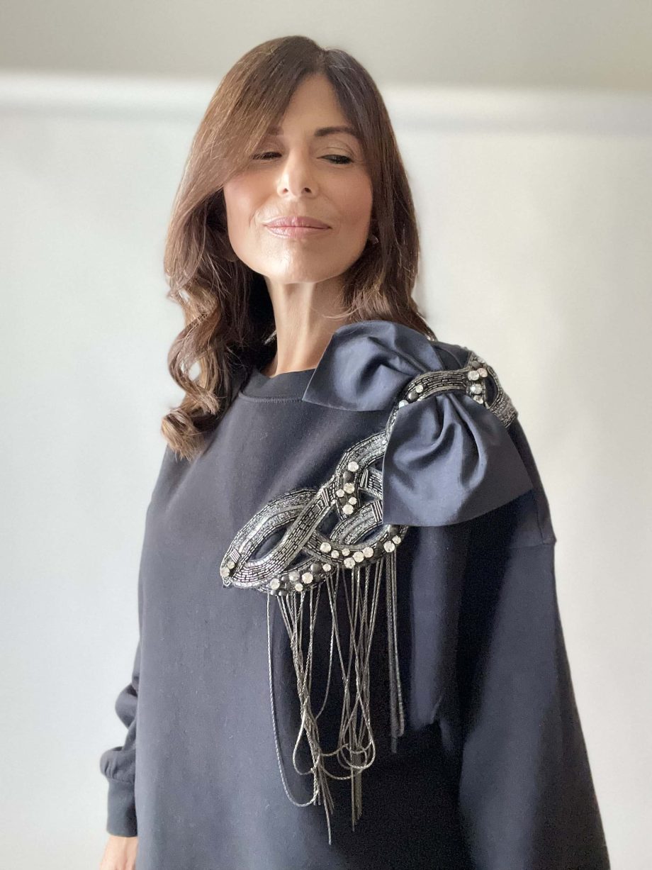 Mod. Dolomiti: felpa limited edition con applicazione gioiello