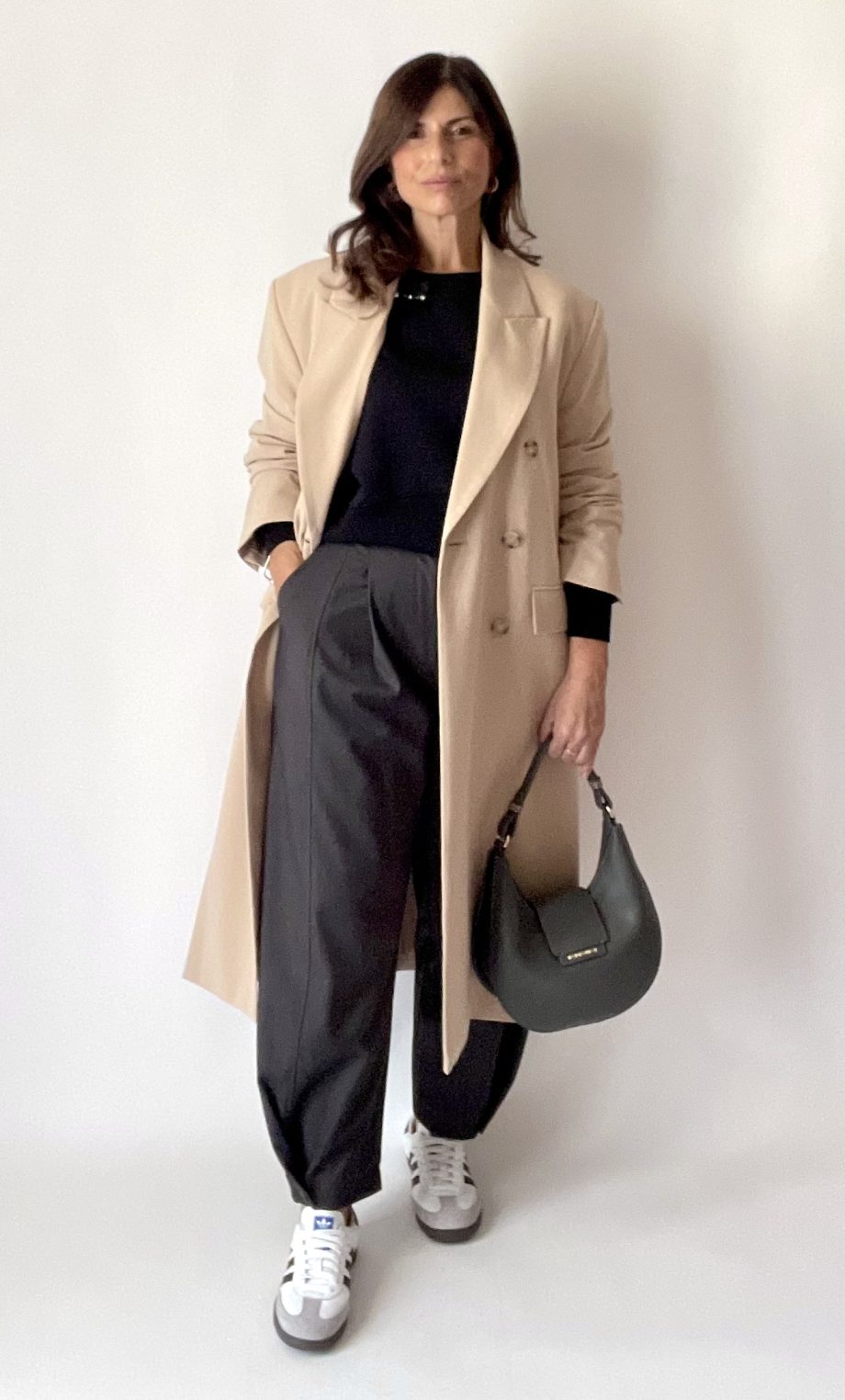 Pantalone pinces carrot fit