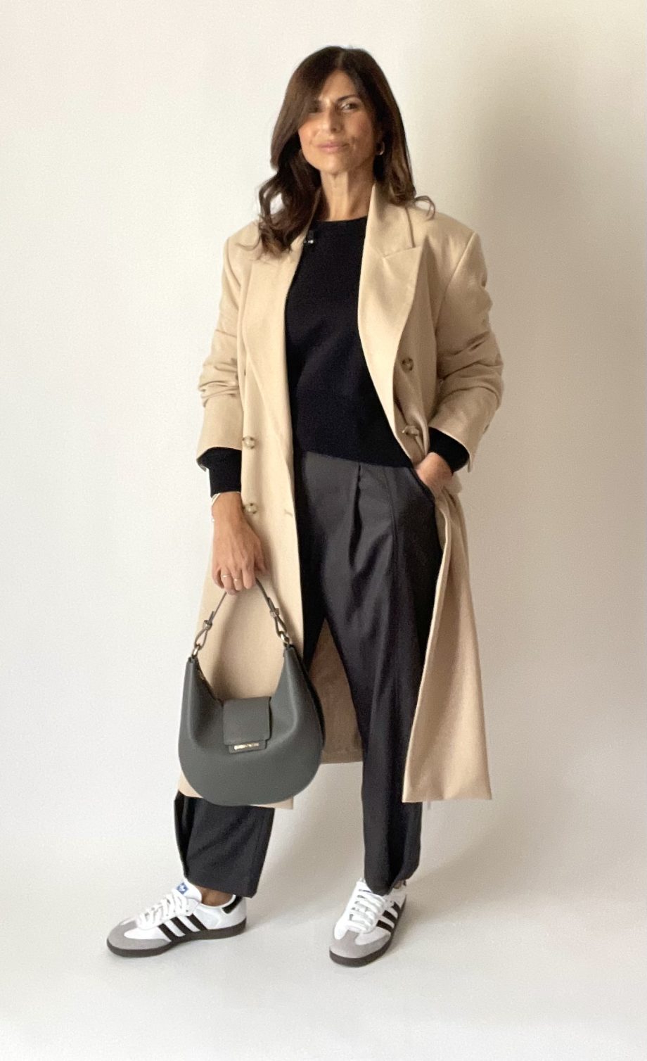 Pantalone pinces carrot fit
